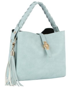 Women's Tassel Satchel Bag GL-0059-M DARK BLUE